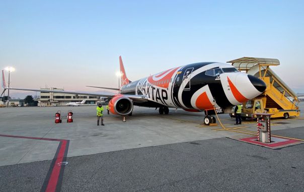 Debutto del primo volo Kyiv - Torino SkyUp Airlines